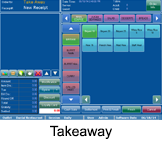 restaurant software Takeaway screen
